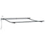 markise med LED-lys 300x250 cm automatisk betjening brun