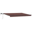 markise med LED-lys 400x300 cm automatisk betjening brun