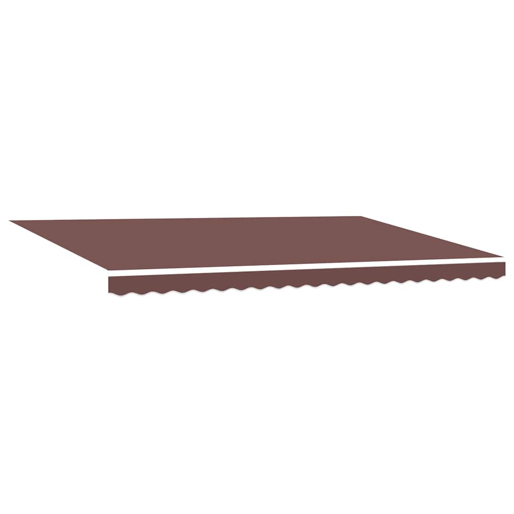 markise med LED-lys 500x300 cm automatisk betjening brun