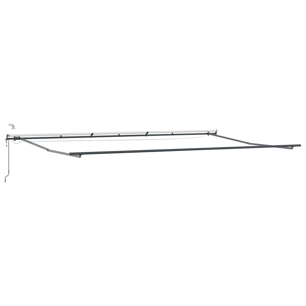 markise med LED-lys 600x300 cm automatisk betjening brun
