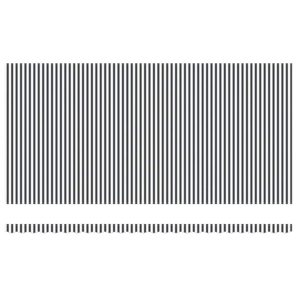 markise m. LED 600x300 cm automatisk betjening antracitgrå hvid