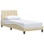 sengeramme uden madras Hanko 90x190 cm stof cremefarvet