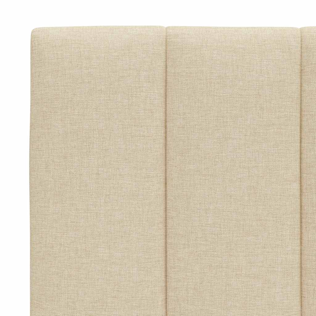 sengeramme uden madras Hanko 90x190 cm stof cremefarvet