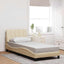 sengeramme uden madras Hanko 90x190 cm stof cremefarvet