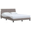 sengeramme uden madras Hanko 140x190 cm stof gråbrun