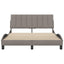 sengeramme uden madras Hanko 140x190 cm stof gråbrun