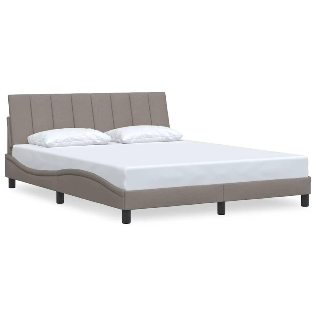 sengeramme uden madras Hanko 160x200 cm stof gråbrun
