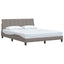 sengeramme uden madras Hanko 160x200 cm stof gråbrun