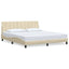 sengeramme uden madras Hanko 180x200 cm stof cremefarvet