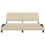 sengeramme uden madras Hanko 180x200 cm stof cremefarvet