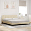 sengeramme uden madras Hanko 180x200 cm stof cremefarvet