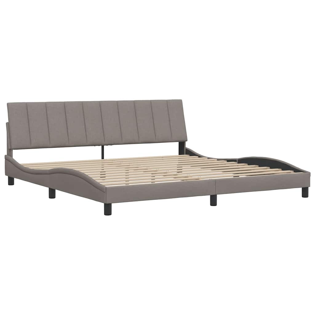 sengeramme uden madras Hanko 200x200 cm stof gråbrun