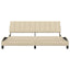 sengeramme uden madras Hanko 200x200 cm stof cremefarvet