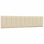 sengeramme uden madras Hanko 200x200 cm stof cremefarvet