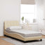 sengeramme uden madras Hanko 90x190 cm stof cremefarvet