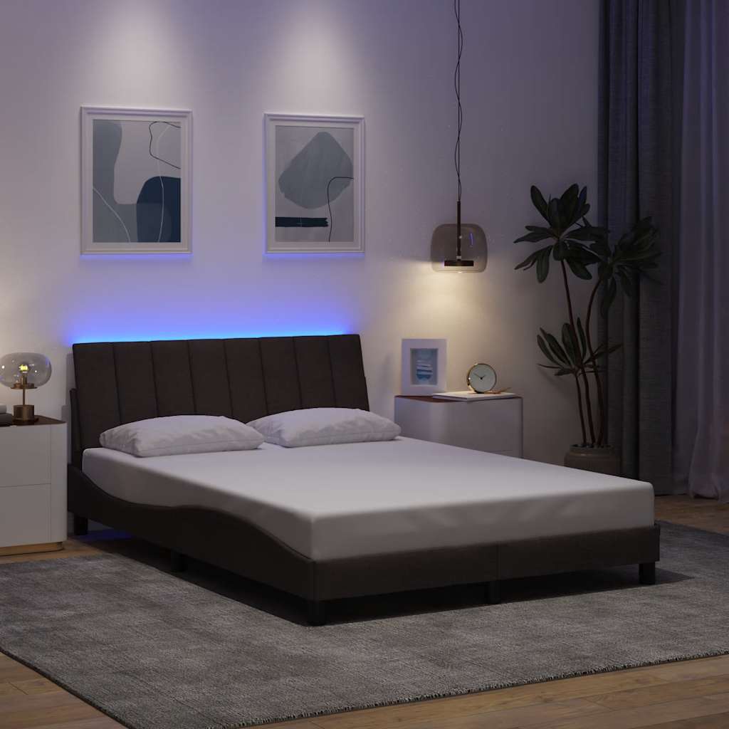 sengeramme uden madras Hanko Mørkebrun 120x200 cm Stof