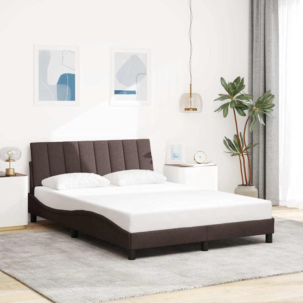 sengeramme uden madras Hanko Mørkebrun 120x200 cm Stof