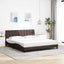 sengeramme uden madras Hanko 180x200 cm stof mørkebrun