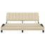 sengeramme uden madras Hanko 180x200 cm stof cremefarvet