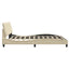 sengeramme uden madras Hanko 180x200 cm stof cremefarvet