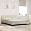 sengeramme uden madras Hanko 180x200 cm stof cremefarvet