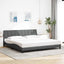 sengeramme uden madras Hanko 200x200 cm stof mørkegrå