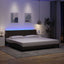 sengeramme uden madras Hanko 200x200 cm stof mørkebrun