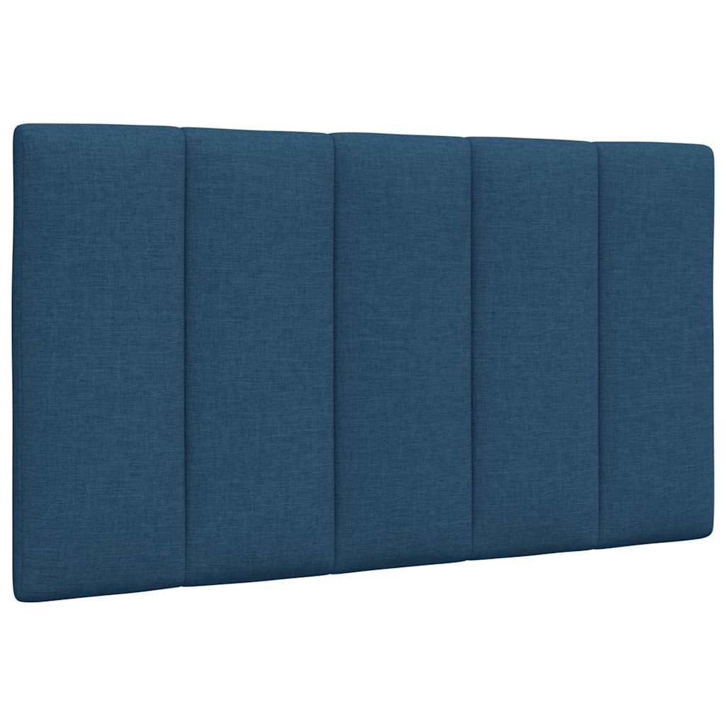seng med madras Hanko 80x200 cm stof blå