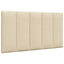 seng med madras Hanko 90x190 cm stof cremefarvet