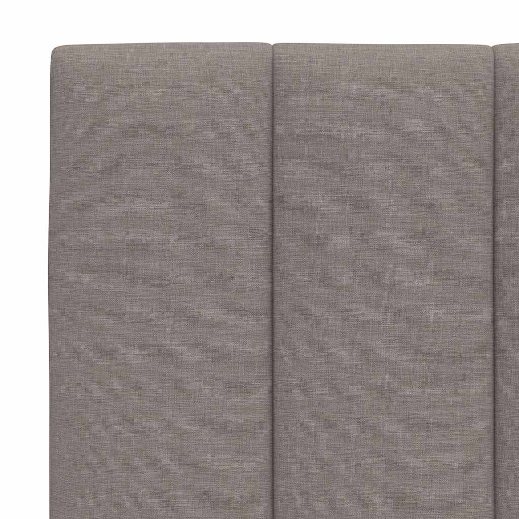 seng med madras Hanko 160x200 cm stof gråbrun