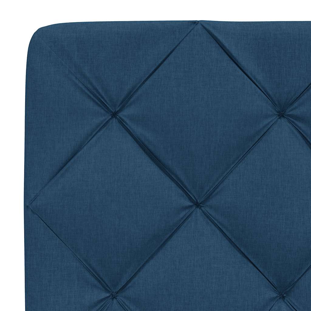 sengeramme uden madras 100x200 cm stof blå