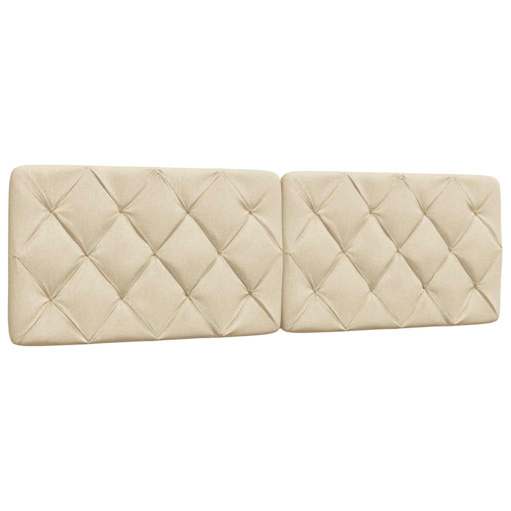 sengeramme uden madras 160x200 cm stof cremefarvet