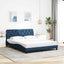 sengeramme uden madras 160x200 cm stof blå