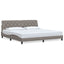 sengeramme uden madras 200x200 cm stof gråbrun
