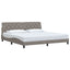 sengeramme uden madras 200x200 cm stof gråbrun
