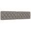 sengeramme uden madras 200x200 cm stof gråbrun