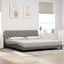 sengeramme uden madras 200x200 cm stof gråbrun