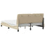Seng med madras 160x200 cm stof cremefarvet