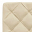 Seng med madras 160x200 cm stof cremefarvet