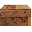 skærmstander 42x24x13 cm konstrueret træ antikt træ