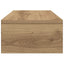 skærmstander 42x24x13 cm konstrueret træ egetræ