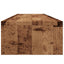 skærmstander 100x24x13 cm konstrueret træ antikt træ
