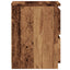sengebord 30x30x40 cm konstrueret træ antikt trælook