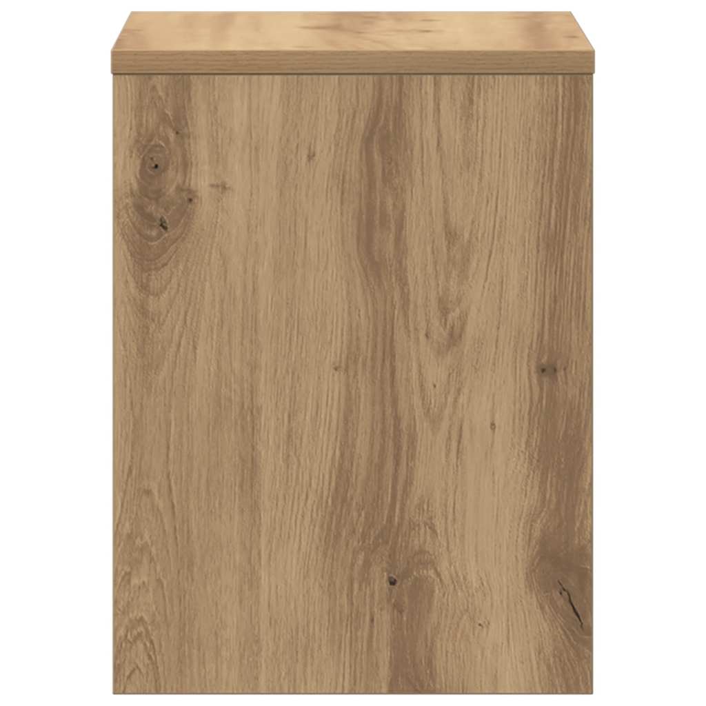 sengebord 30x30x40 cm konstrueret træ kunsteg