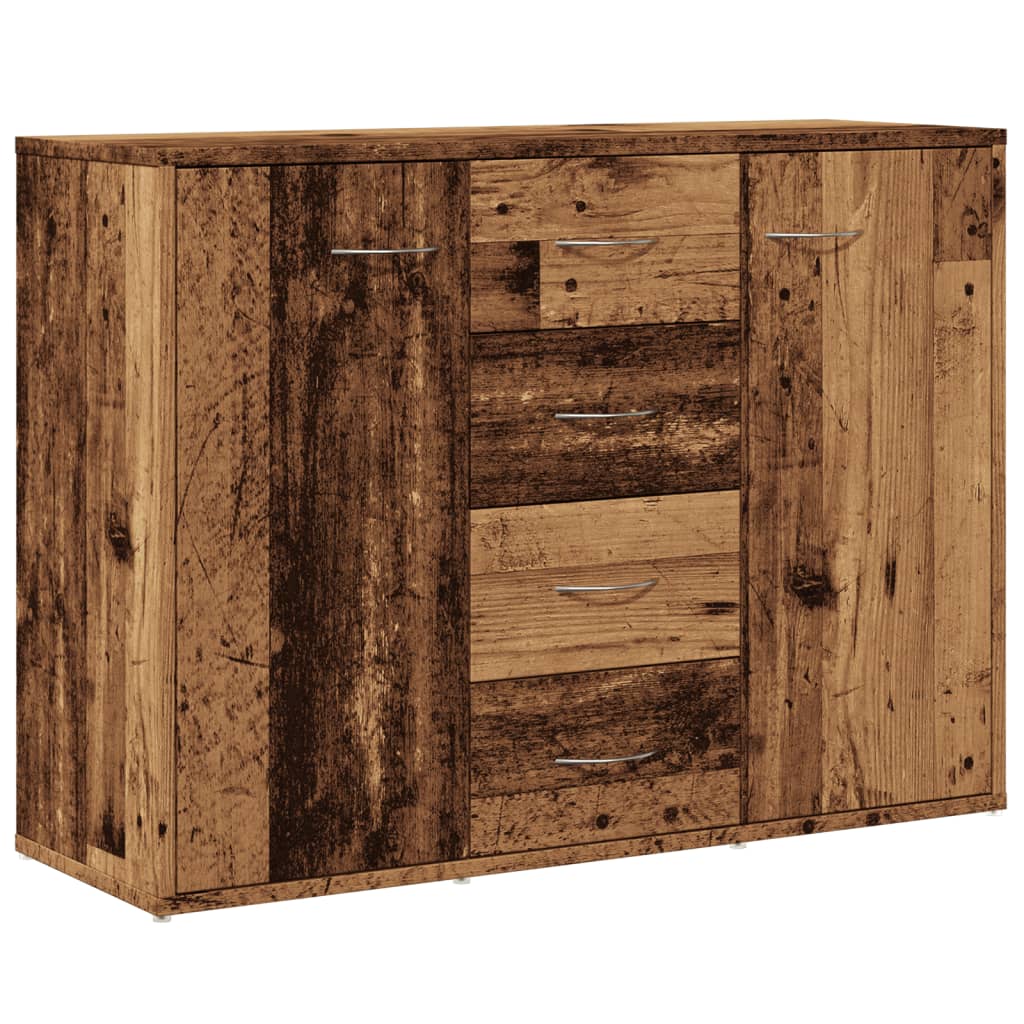 skab 88x30x64 cm konstrueret træ antikt trælook