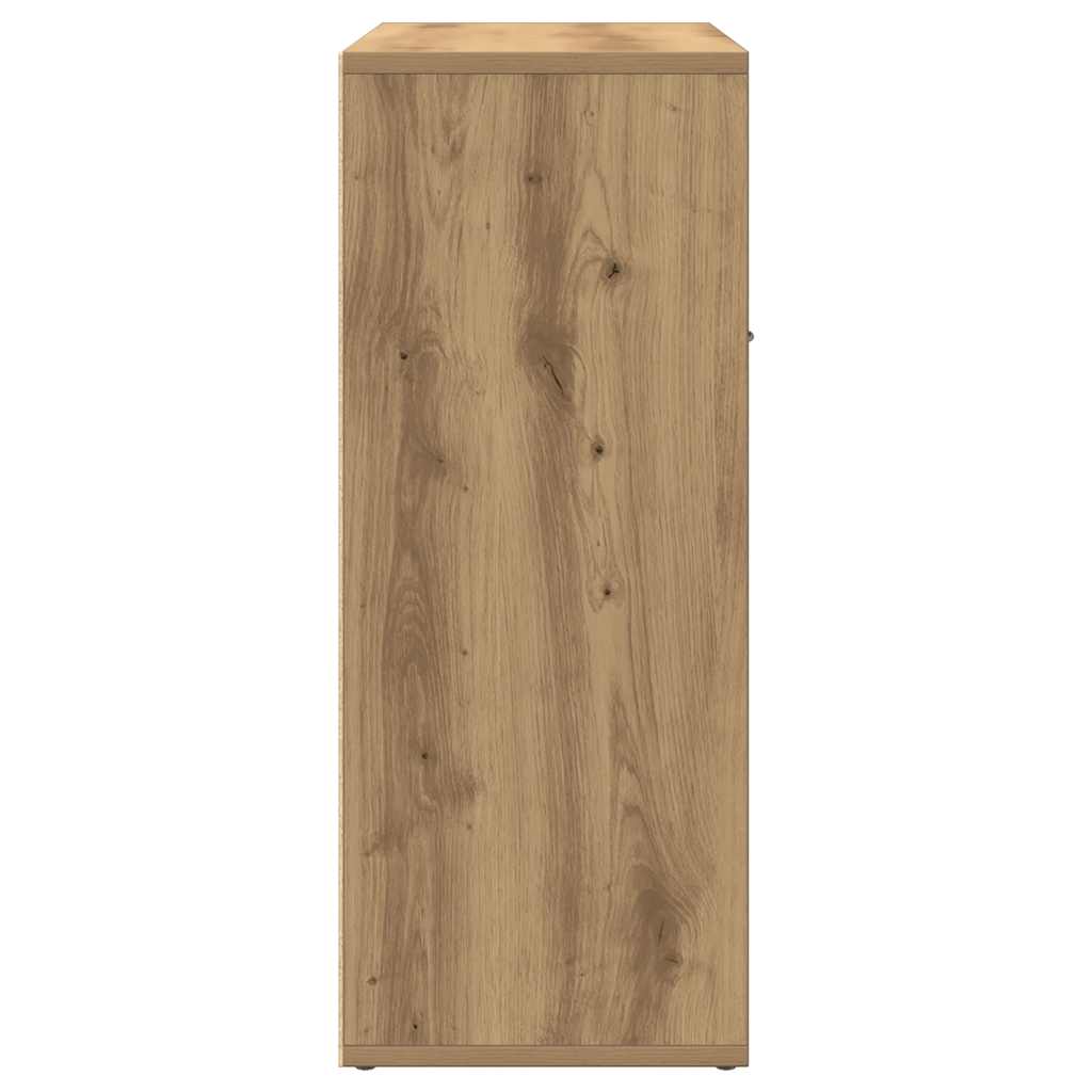 skænk 60x30x75 cm konstrueret træ egetræsfarve