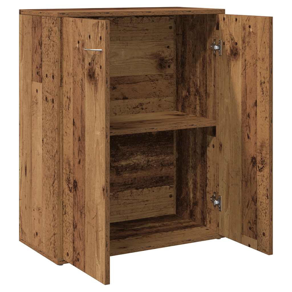 skænk 60x30x75 cm konstrueret træ antikt træ