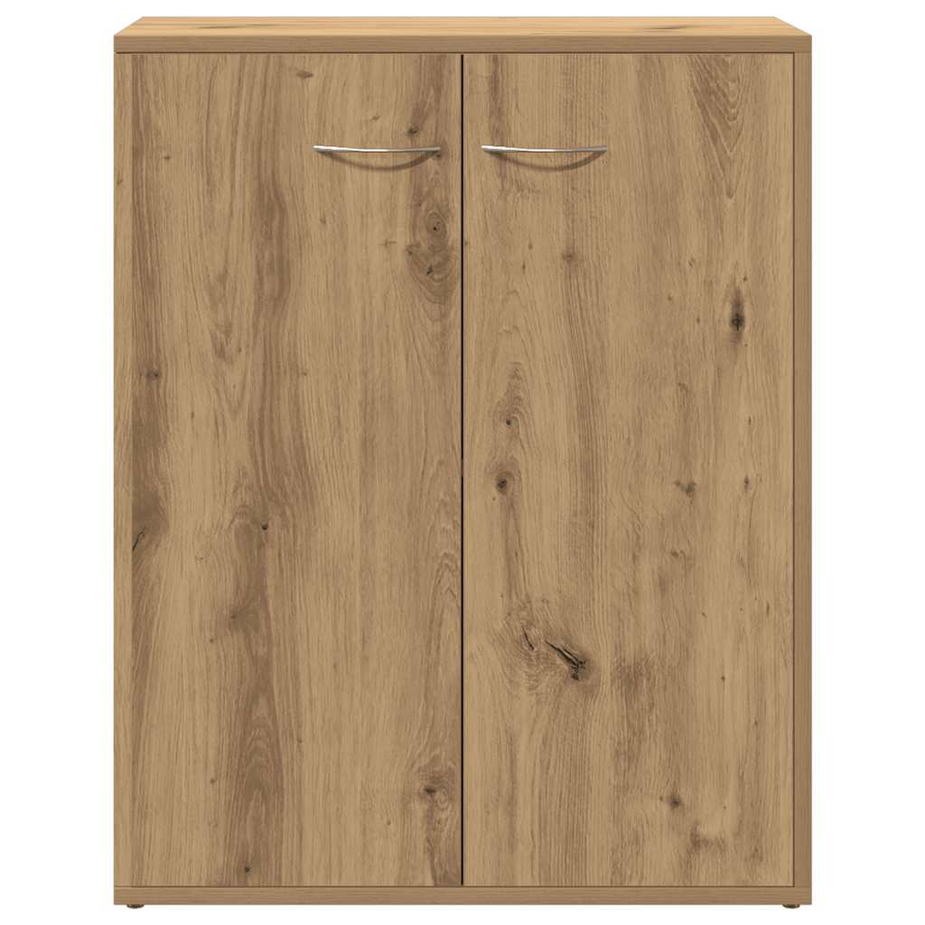 skænk 60x30x75 cm konstrueret træ egetræsfarve