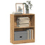 bogreol 60x24x76 cm konstrueret træ egetræsfarve