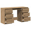 skrivebord 140x50x77 cm konstrueret træ kunsteg